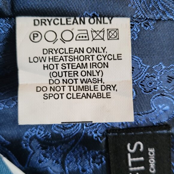 Blue Designer Suit - 3 piece - Picture 7 of 16